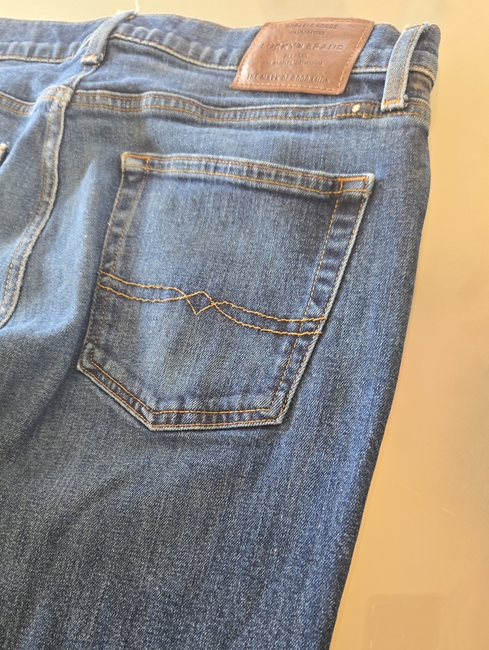 Lucky Brand Men's Blue Denim Relaxed Jeans